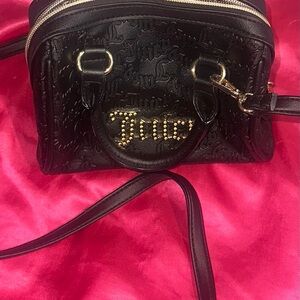 Juicy Couture Black Mini Bag with Gold Accents
